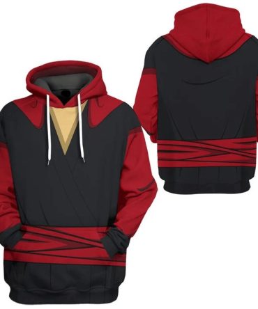 Disney Hoodie Jafar Villain Costume T-Shirt Red Black Unisex Adults New Release