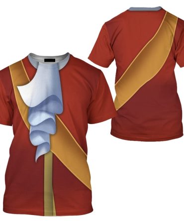 Dn T-Shirt Captain Hook Villain Costume T-Shirt Red Unisex Adults New Release