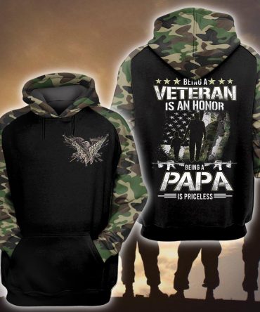 Veteran Grandpa Hoodie Being A Veteran Being A Grandpa Hoodie Father'S Day Gift