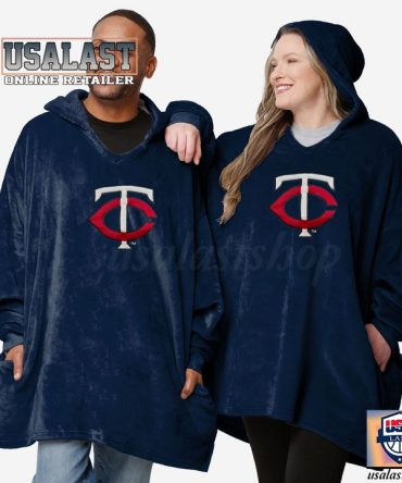 New Mlb Minnesota Twins Lightweight Blanket Hoodie Hoodie Blanket