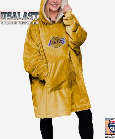 Los Angeles Lakers Blanket Hoodie Oversized