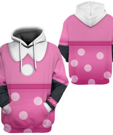 Disney Hoodie Disney Minnie Costume T-Shirt Pink Unisex Adults New Release