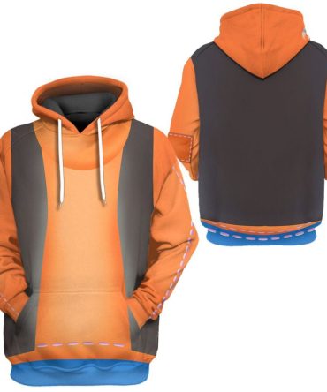 Dn Hoodie Dn Character Goofy Costume T-Shirt Orange Unisex Adults New Release