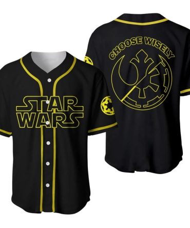 Star Wars Fan Baseball Jersey – Choose Wisely Design, Unisex, Premium Quality