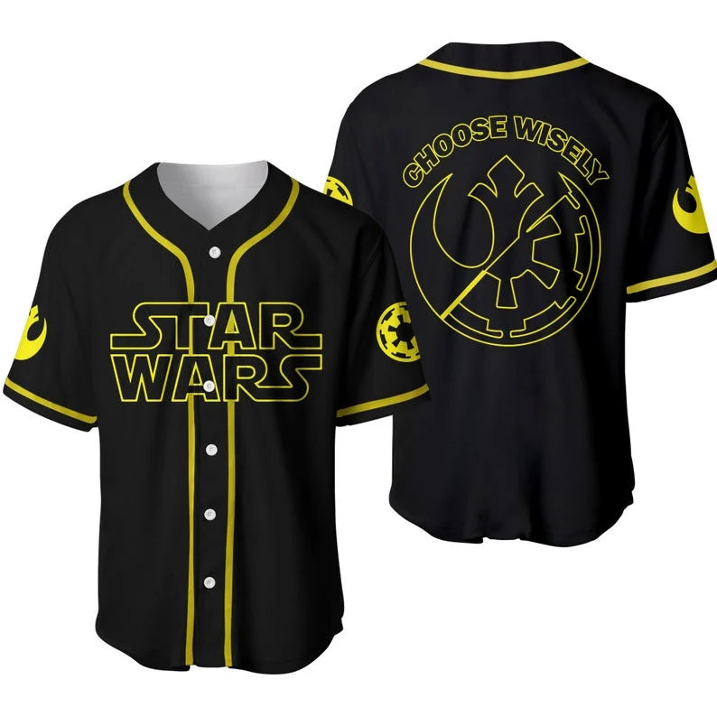Star Wars Fan Baseball Jersey – Choose Wisely Design, Unisex, Premium Quality