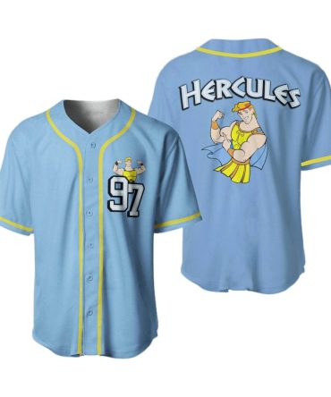 Get Heroic Style: Hercules Themed Baseball Jersey - Limited Edition Sportswear