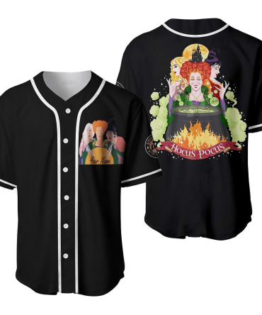 Enchanting Hocus Pocus Baseball Jersey - Personalized Witchy Style For Halloween Fans