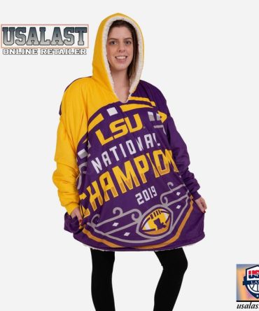 Lsu Tigers 2019 Football National Champions Blanket Hoodie Hoodie Blanket