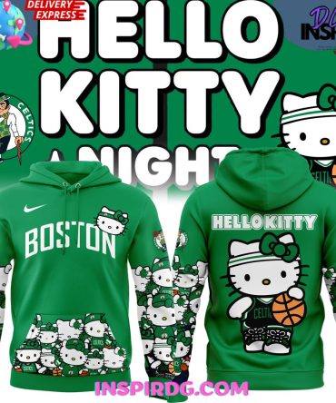 Boston Celtics X Hello Kitty Limited Edition Green Hoodie