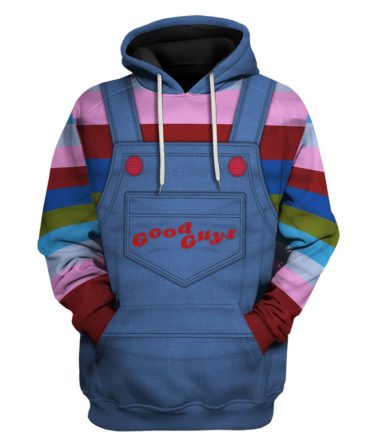 Chucky Costume Hoodie Child'S Play Character Chucky Costume T-Shirt Colorful Unisex Adults