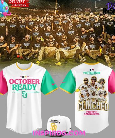 San Diego Padres October Ready Clinched 2024 Baseball Jersey