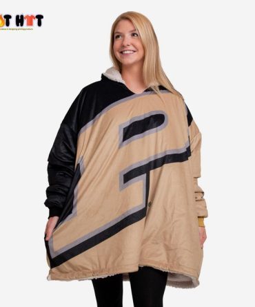 Ncaa Purdue Boilermakers Big Logo Blanket Hoodie Hoodie Blanket