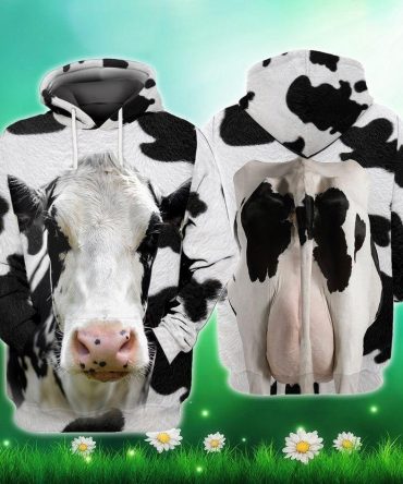 Cow Shirt Farmer Cow Hoodie Shirt Cow Costume 3D Funny Hoodie Cow Hoodie