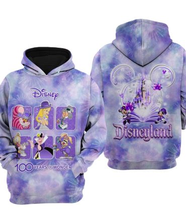 Aiw Hoodie Alice Disneyland 100 Years Of Wonder Hoodie Purple Unisex
