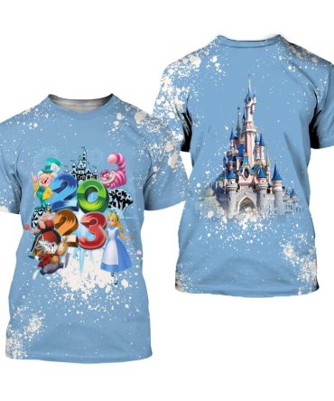Aiw T-Shirt Alice Dn Castle T-Shirt Blue Unisex
