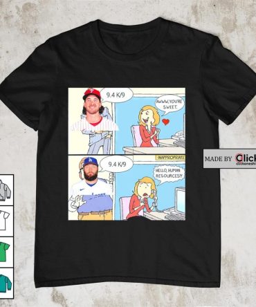 Aaron Nola Vs Lance Lynn Hello Human Resources Comic Meme Shirt