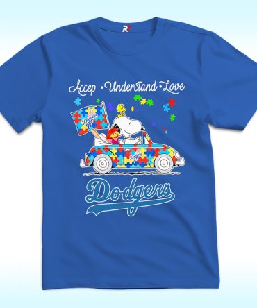 Accept, Understand, Love Los Angeles Dodgers Shirt, Austism Day