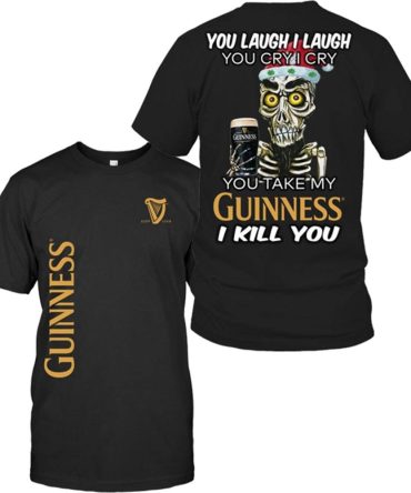 Guinness T-Shirt You Laugh I Laugh You Cry I Cry T-Shirt Black Unisex