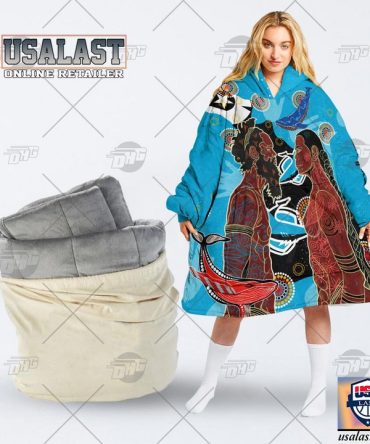 Personalized Cronulla-Sutherland Sharks Naidoc Blanket Hoodie Hoodie Blanket