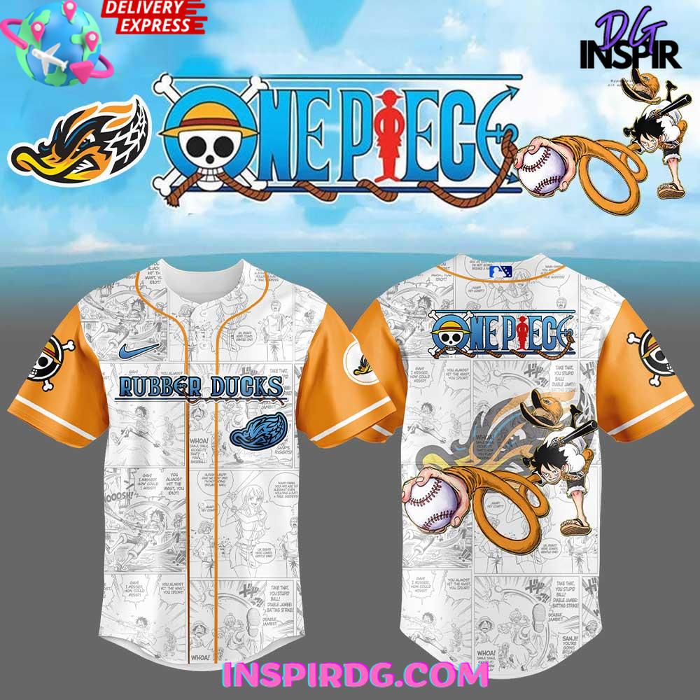 Akron Rubberducks X One Piece Night Game 2025 Baseball Jersey