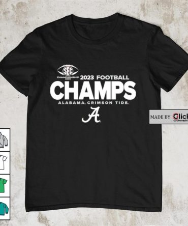 Alabama Crimson Tide 2023 Sec Football Conference Champions Locker Room Shirt