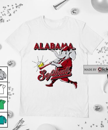 Alabama Crimson Tide Big Al Elephant Abby Duchscherer Softball Shirt