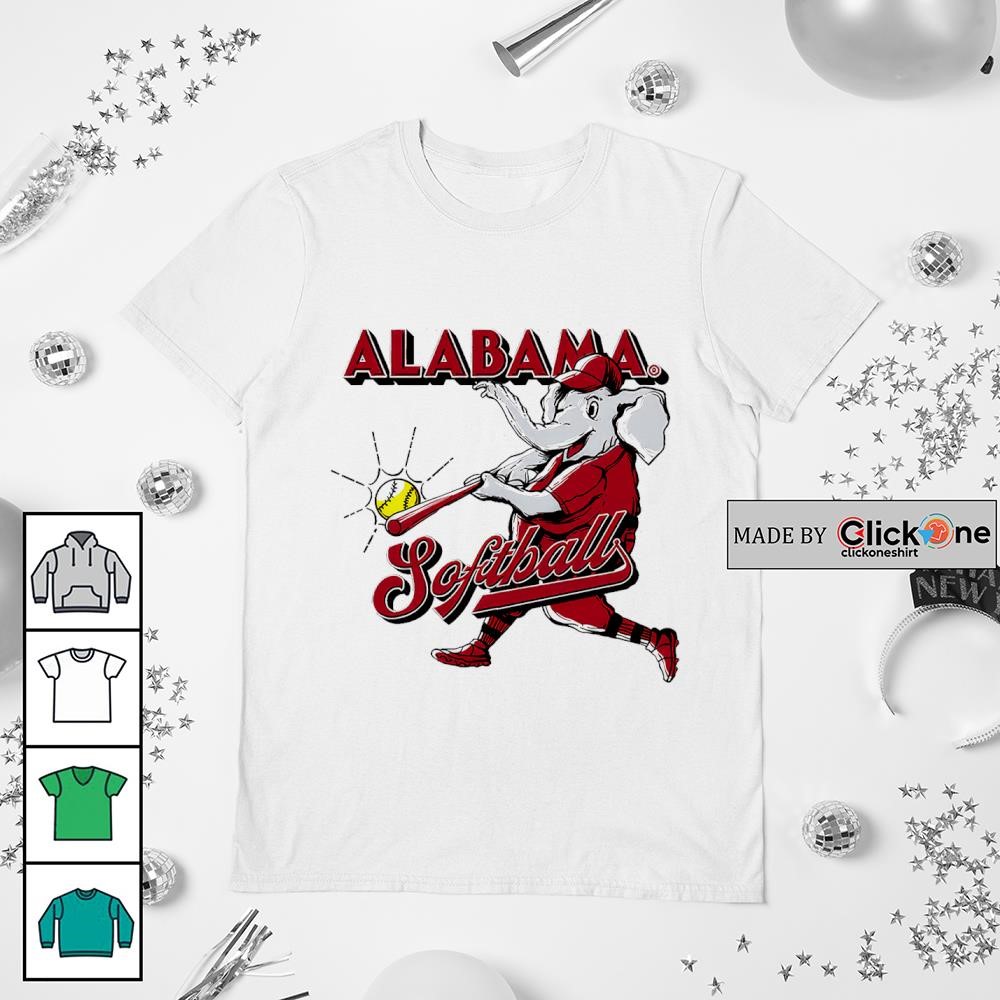 Alabama Crimson Tide Big Al Elephant Abby Duchscherer Softball Shirt