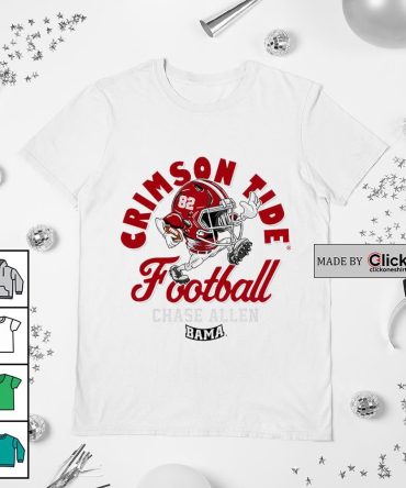 Alabama Crimson Tide Chase Allen Football Helmet Shirt