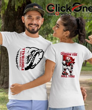 Alabama Crimson Tide Ncaa Roll Tide Mascot Two-Sided T-Shirt