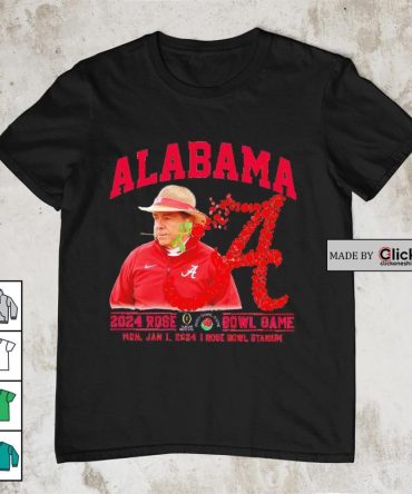 Alabama Crimson Tide Nick Saban Coach Rose Bowl 2024 Cfp Football Semifinal Shirt