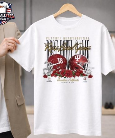 Alabama Crimson Tide Vs Indiana Hoosiers Playoff Quarterfinal Rose Bowl Games Pasadena California January 1St 2026 Helmets T-Shirt