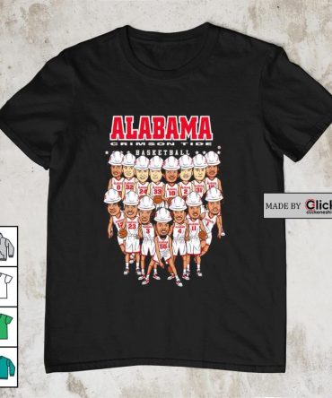 Alabama Crimson Tide Basketball All Team Caricature Shirt