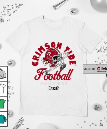 Alabama Crimson Tide Football Bama 17 Isaiah Bond Boy Helmet Shirt