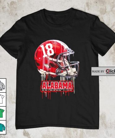 Alabama Crimson Tide Helmet Drip Shirt