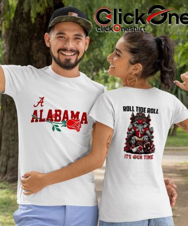 Alabama Crimson Tide Mascot Ncaa Rose Bowl 2026 Two-Sided T-Shirt