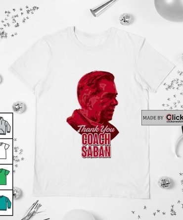 Alabama Crimson Tide Thank You Coach Nick Saban Shirt