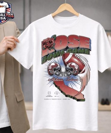 Alabama Crimson Tide Vs Indiana Hoosiers 2026 Rose Bowl Matchup T-Shirt