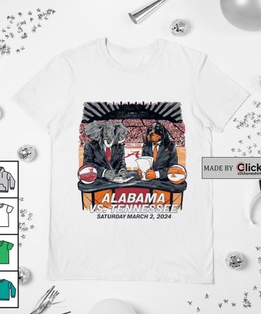 Alabama Crimson Tide Vs Tennessee Volunteers Saturday March 2 2024 Shirt