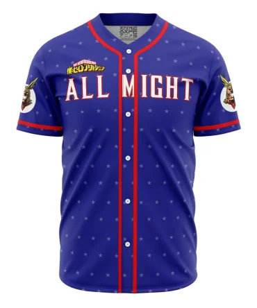 All Might My Hero Academia Baseball Jersey