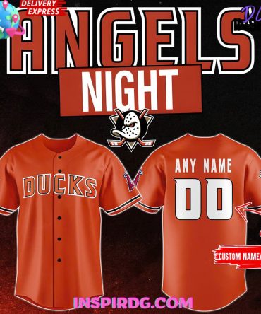 Anaheim Ducks Angels Night Performance Baseball Jersey