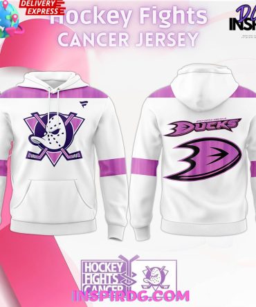 Anaheim Ducks Hockey Fights Cancer Special Hoodie