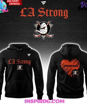 Anaheim Ducks La Strong 2025 All Over Print Hoodie, 3D Hoodie
