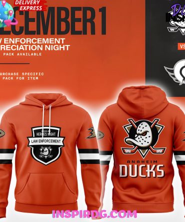 Anaheim Ducks Law Enforcement Appreciation Night 2024 Hoodie