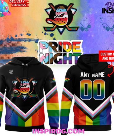 Anaheim Ducks Pride Night 2025 All Over Print Hoodie, 3D Hoodie
