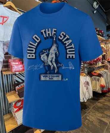Andy Pages And Kiké Hernandez Build The Statue Los Angeles Dodgers World Series Champions 2025 Signatures T-Shirts