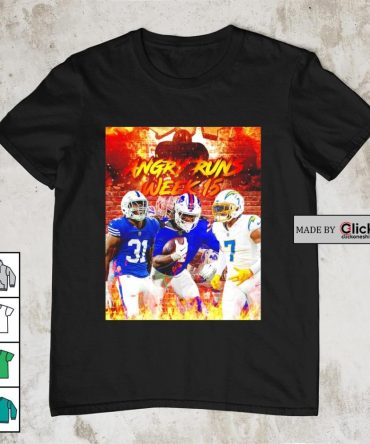 Angry Runs Week 15 Buffalo Bills And Los Angeles Chargers Shirt