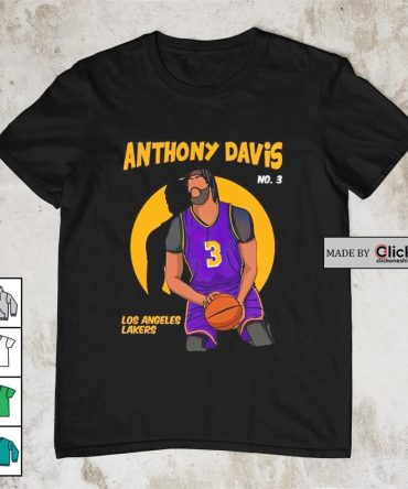 Anthony Davis Los Angeles Lakers No.3 Comic Style Art Shirt
