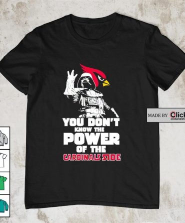 Arizona Cardinals Darth Vader You Don'T Know The Power Of The Cardinals Side Shirt