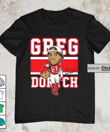 Arizona Cardinals Greg Dortch 83 Cartoon Signature Shirt