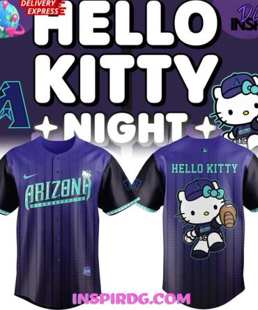 Arizona Diamondbacks 2025 City Connect Hello Kitty Baseball Jersey